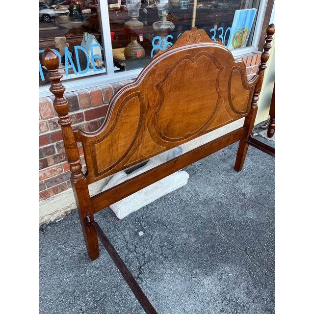 Early 20th Century Depression Era Full Size Bed For Sale - Image 6 of 9