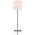 Transitional Thomas O'Brien by Visual Comfort Signature Parish Floor Lamp in Aged Iron with Linen Shade For Sale - Image 3 of 3