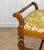 Brown Vintage Traditional Maple Vanity Bench Seat W/ Green Floral Cushion For Sale - Image 8 of 12