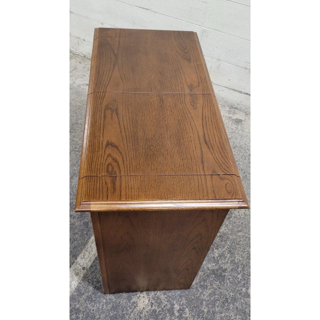 Wood Vintage Stanley Furniture Flip Top Server For Sale - Image 7 of 12