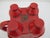 Chinese Red Lacquer Climbing Foo Dog Finial Lid Decorative Teapot For Sale - Image 10 of 11