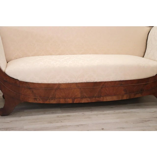 Large Carved Walnut Sofa, 1820s For Sale - Image 6 of 9