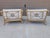 Pair of McGuire Target Back Lounge Chairs With 3 McGuire Footstools For Sale - Image 11 of 18