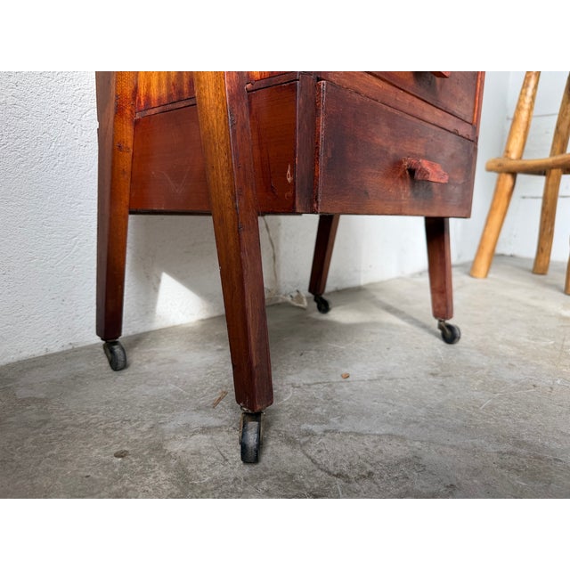 Small Vintage Bedside Table, 1960s For Sale - Image 4 of 18