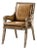 Rustic Western Leather & Hide Armchair For Sale