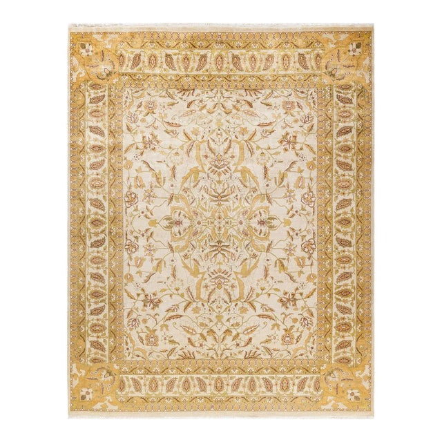 Vintage Moroccan Hand Knotted Wool Area Rug, Sand - 8'0" X 10'1" For Sale - Image 9 of 9
