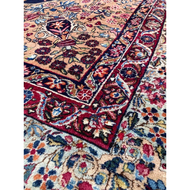 Textile Antique Kirman Lavar Rug in Wool, 1890s For Sale - Image 7 of 18