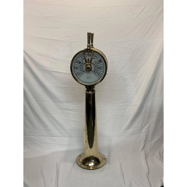 Solid Brass Ships Telegraph By Bendix For Sale - Image 11 of 12