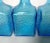 Vintage C.1960's Mid-Century Cerulean Blue Textured Bottles -Set of 3 For Sale - Image 10 of 11