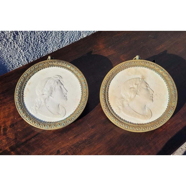 Carved Profiles, Early 19th Century, Marble, Set of 2 For Sale - Image 18 of 18