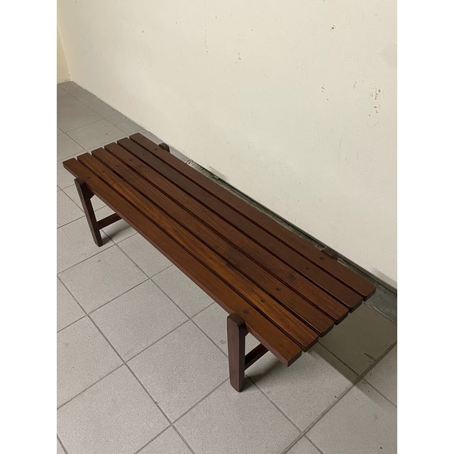 Vintage Danish Teak Bench, 1960s For Sale - Image 13 of 18