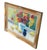 French 20th Century Still Life Oil Painting Flowers & Pears Framed For Sale - Image 3 of 12