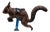 Mid-Century Industrial Aluminum Carousel Squirrel Figure on Stand, 1960s For Sale
