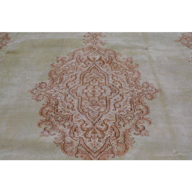 Vintage Turkish Anatolian Hand Knotted Wool Rug, 10'9x17 For Sale - Image 4 of 6