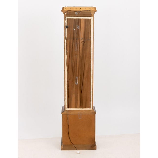 Modern Illuminated Glass-Paneled Fruitwood Vitrine For Sale - Image 9 of 9