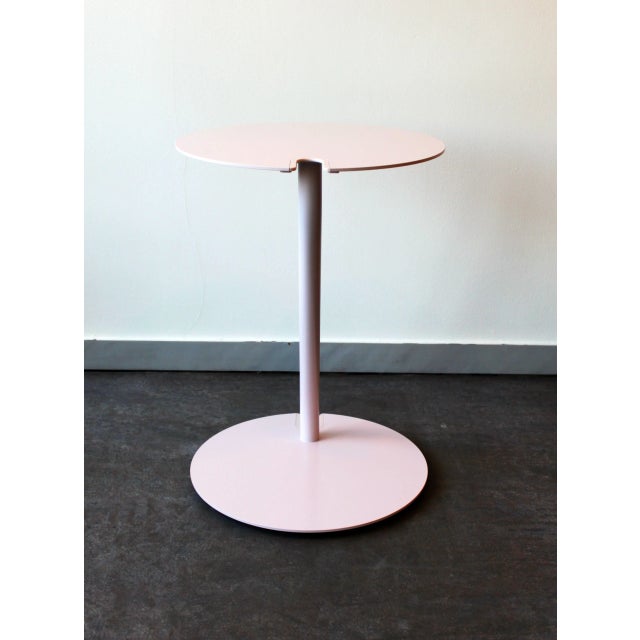 Postmodern Metal Side Table For Sale - Image 3 of 8