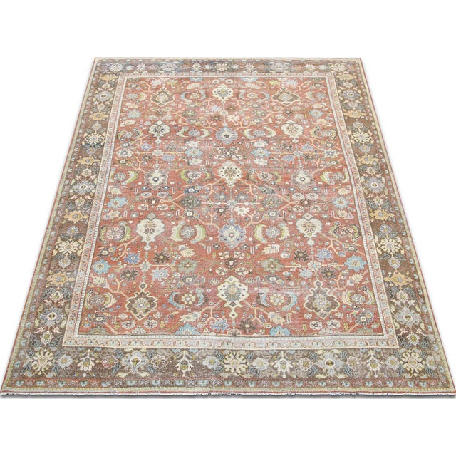 1940s 1920s Persian Mahal Rug For Sale - Image 5 of 5