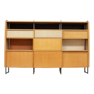 Bookcase in Ash by Georges Frydman for EFA, 1950s For Sale