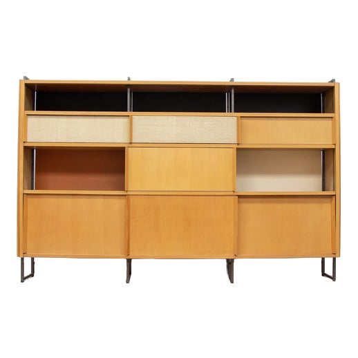 Bookcase in Ash by Georges Frydman for EFA, 1950s For Sale