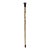 Vintage Chinese Monk Lohon Engraved Motif Bone Color Resin Inset Walking Stick For Sale