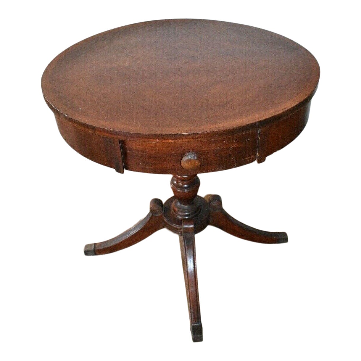 Vintage Lex Chair Co. Drum Side Table Chairish