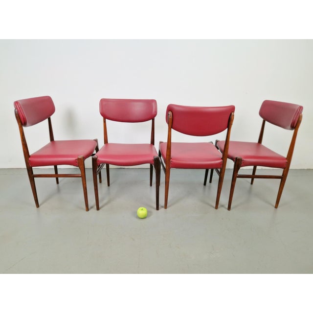 Vintage Dining Chairs from Topform, 1960s, Set of 4 For Sale - Image 6 of 12