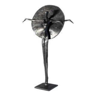Luna (7/25) - Modern Figurative Abstract Bronze Sculpture Original Artwork by Nando Kallweit For Sale
