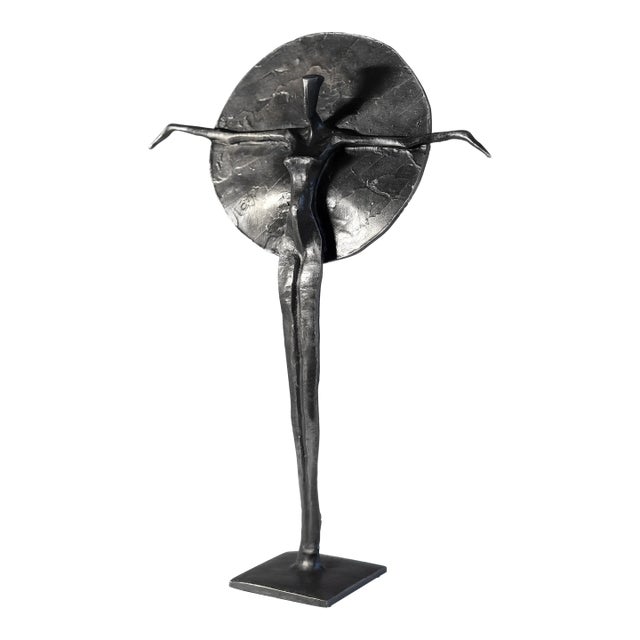 Luna (7/25) - Modern Figurative Abstract Bronze Sculpture Original Artwork by Nando Kallweit For Sale