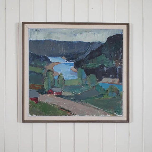 1960s Rolf Wikström, Northern Valley Landscape, 1960s, Oil on Canvas, Framed For Sale - Image 5 of 18