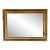 1940s Hollywood Regency Gold Framed Wall Mirror For Sale