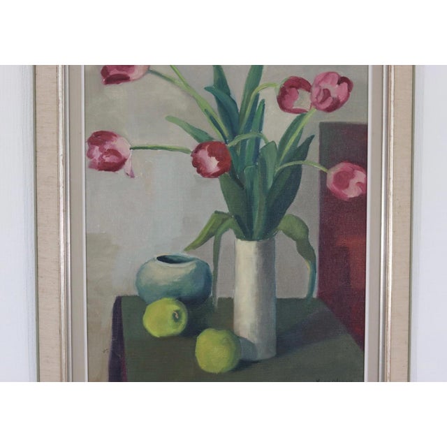 Hugo Olsson, Fruit and Flowers, 1950s, Oil on Canvas, Framed For Sale - Image 9 of 17