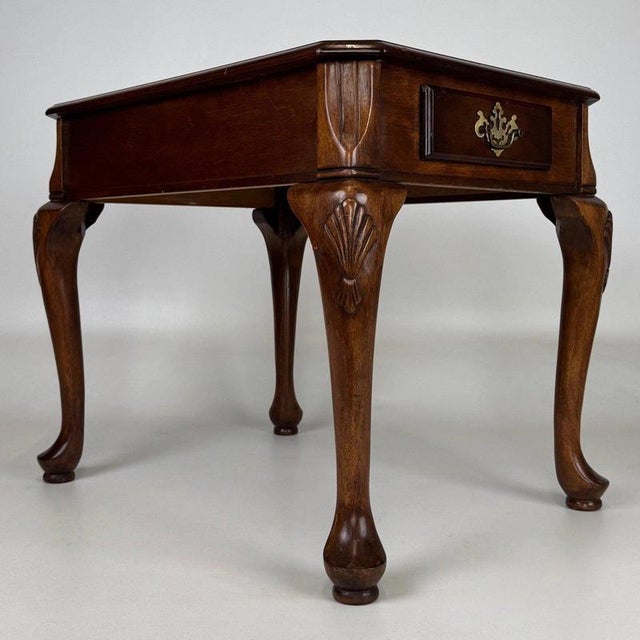 Antique English Walnut Side Table For Sale - Image 9 of 13
