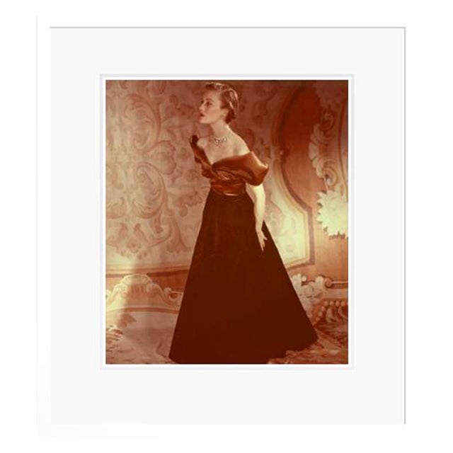 Evening Gown 1948 by Toni Frissell Framed C Print For Sale