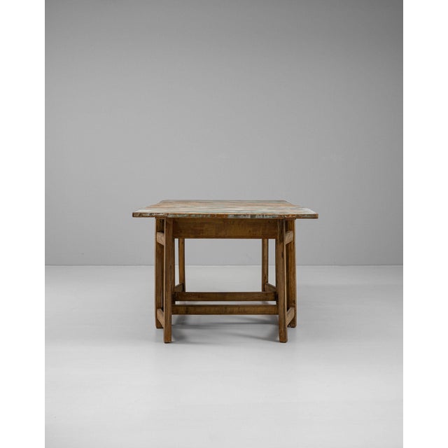 19th Century Sweden Traditional Antique White Wood Console Table For Sale In Greensboro - Image 6 of 11