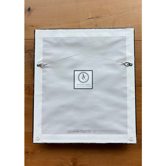 2024 Amanda Carol Collection Green Abstract Oil Painting in Fine French Antique Frame For Sale - Image 12 of 16