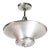 1930s Art Deco Machine Age Brushed Aluminum Pendant Chandelier Signed Edwin Guff For Sale