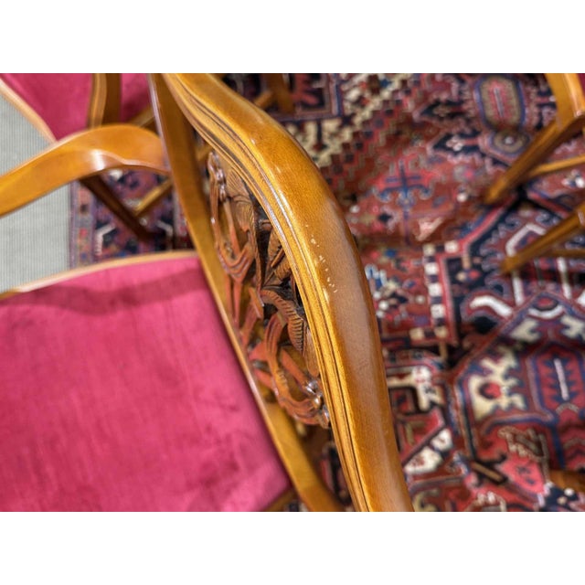English Regency Beechwood Armchairs, 1970s, Set of 12 For Sale - Image 9 of 18