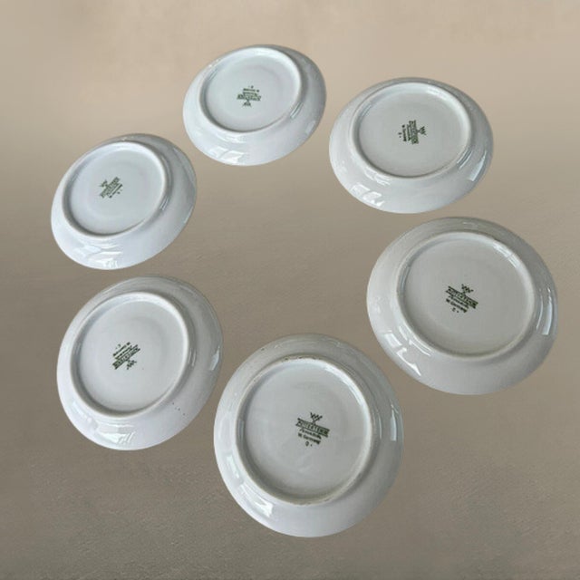 Turquoise Vintage Coffee Cups in Turquoise Green Porcelain with Gold Detailing from Mitterteich Bavaria, 1950s, Set of 12 For Sale - Image 8 of 11