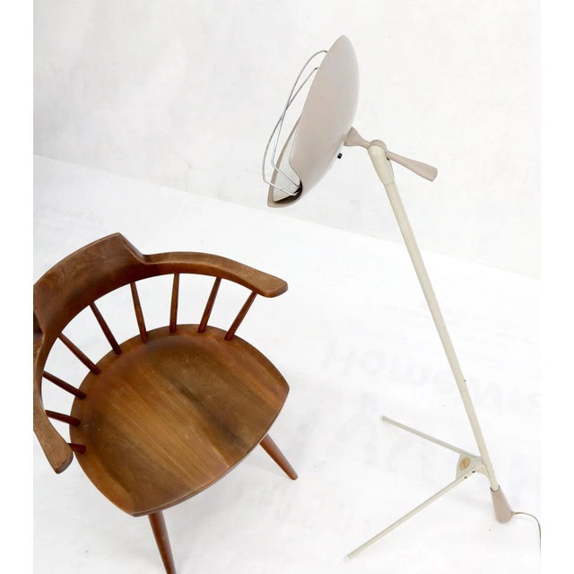 Mid-Century Modern Tripod Stand Unusual Floor Heat Solar Quartz Lamp by Bikini For Sale - Image 9 of 13