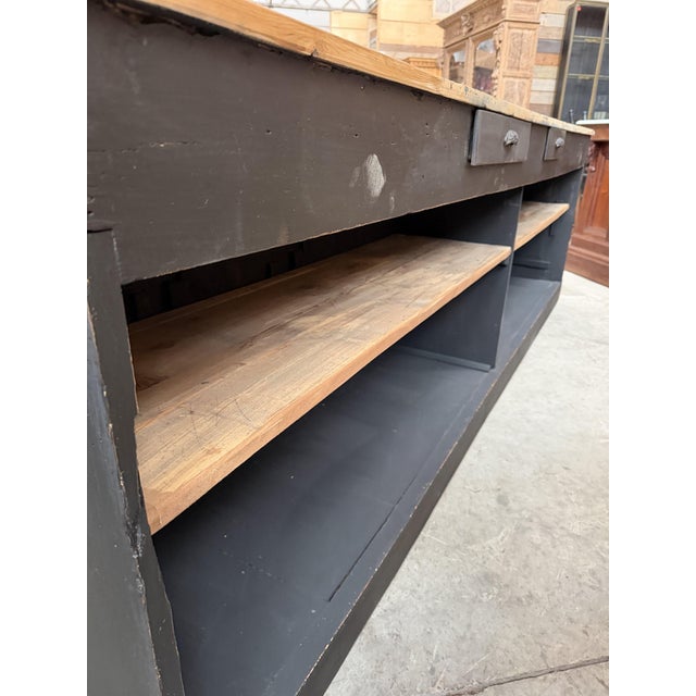 Large Early 20th Century Store Counter For Sale - Image 11 of 18