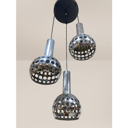 Vintage Symphonie Cascade Pendant Lamp from Euroline, Belgium, 1970s For Sale - Image 4 of 5