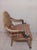 Traditional Vintage Bamboo Rattan Dining Armchair Metal Accents Set of 4 For Sale - Image 3 of 14