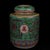 1960s Vintage Turquoise Ground Porcelain Jar With "Longevity" Motif For Sale - Image 5 of 9