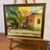 Green 20th Century European School Oil on Canvas Impressionist Style Cityscape Titled Old Town by Iurie Platon Signed Framed Made in 1997 For Sale - Image 8 of 9