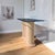 Cream Postmodern Tessellated Stone and Glass Console Table, 1980s, Marble For Sale - Image 8 of 18