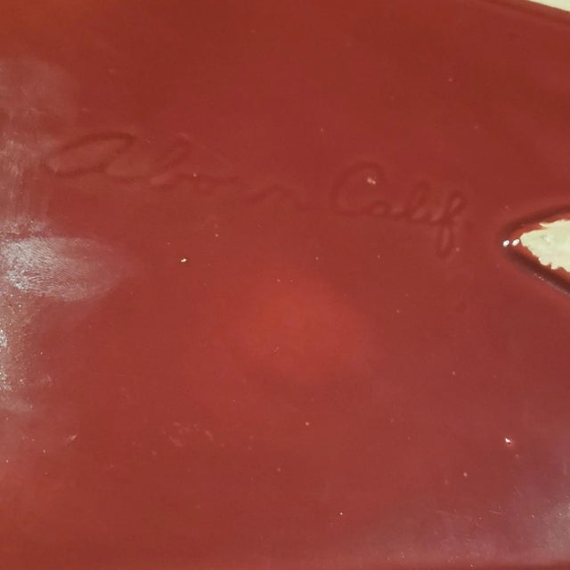 Ceramic Vintage Aborn California Ceramics Planter Tray For Sale - Image 7 of 9