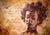 Nayomi by Christopher Clark | Acrylic, watercolor, ink on paper mounted on wood panel portrait of a woman For Sale