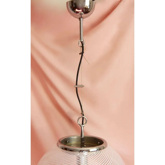 Mid-Century Modern Italian Globe Pendant Lamp by Venini, 1960s For Sale - Image 9 of 15
