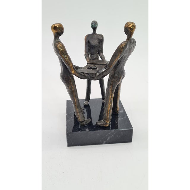 2000 - 2009 Vintage Dutch Bronze Sculpture, 2000 For Sale - Image 5 of 10