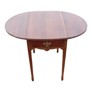 English Mahogany Drop-Leaf Pembroke Table, Circa 1930